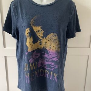 Lucky Brand Jimi Hendrix woman’s graphic T shirt with rhinestones.